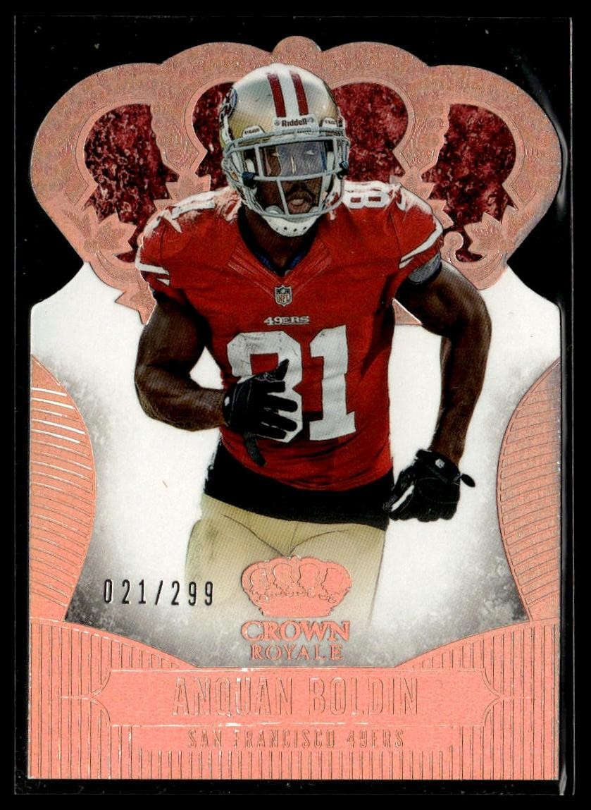 2013 Panini Crown Royale #9 Anquan Boldin Bronze Holo (Die Cut Crown) #/299