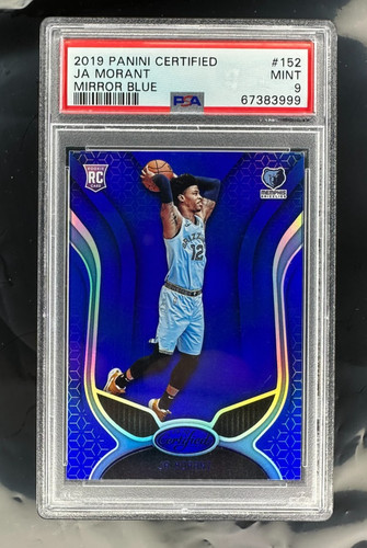 2019-20 Panini Certified - Rookies Ja Morant #152 Mirror Blue (RC) PSA 9 Match