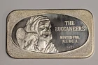 1 oz .999 Silver Vintage Bar ~ 1974 The Buccaneers ~ United States Silver Corp