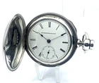 1885 Large ELGIN Full Hunter 4oz, SILVER, Gents Pocket Watch. SERVICED Antique