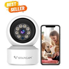 Advanced Wireless Indoor Camera with AI Detection  360  View for Home Security