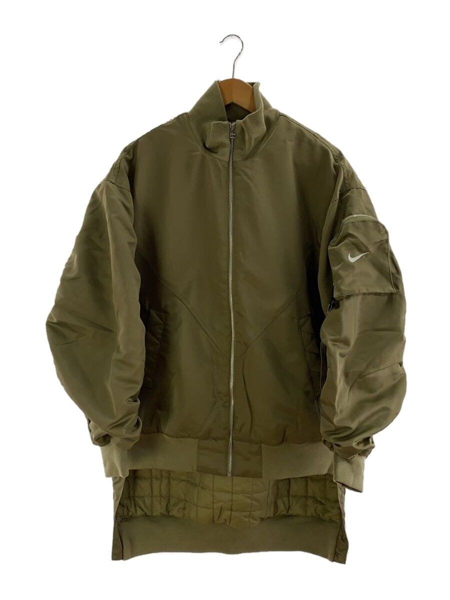 NIKE altra giacca S poliestere kaki tinta unita FQ7583 276 usata