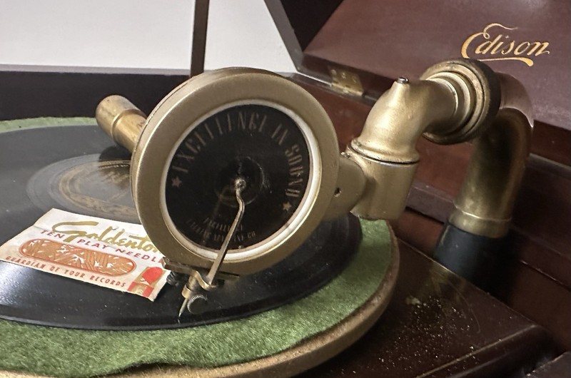 Kent Lateral Adapter For Diamond Disc Phonograph With Rebuilt Reproducer