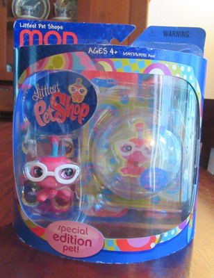 LITTLEST PET SHOP NEW SPECIAL EDITION MOD SERIES SPIDER WITH GLASSES NO# NIP HTF