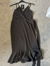 Plt Fish Tail Black Dress Size 14
