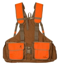 Browning Strap Bird N' Lite 2.0 w/o Embroidery Vest, Tan/Blaze, : 3059335802