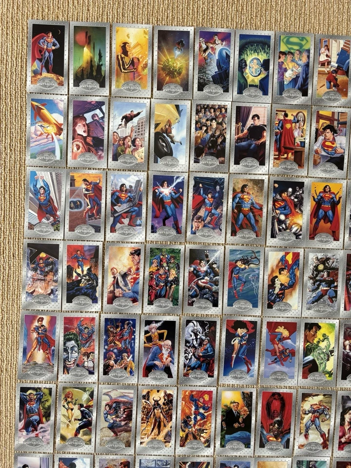 1994 Skybox Superman The Man of Steel Platinum Series Full 90 Card Set - Image 3 of 4