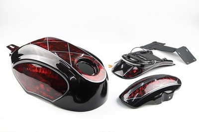 SET 3-tlg Body Kits Gloss Lava Red für Honda CL 300/500 SCL 300/500 (2023-2025)