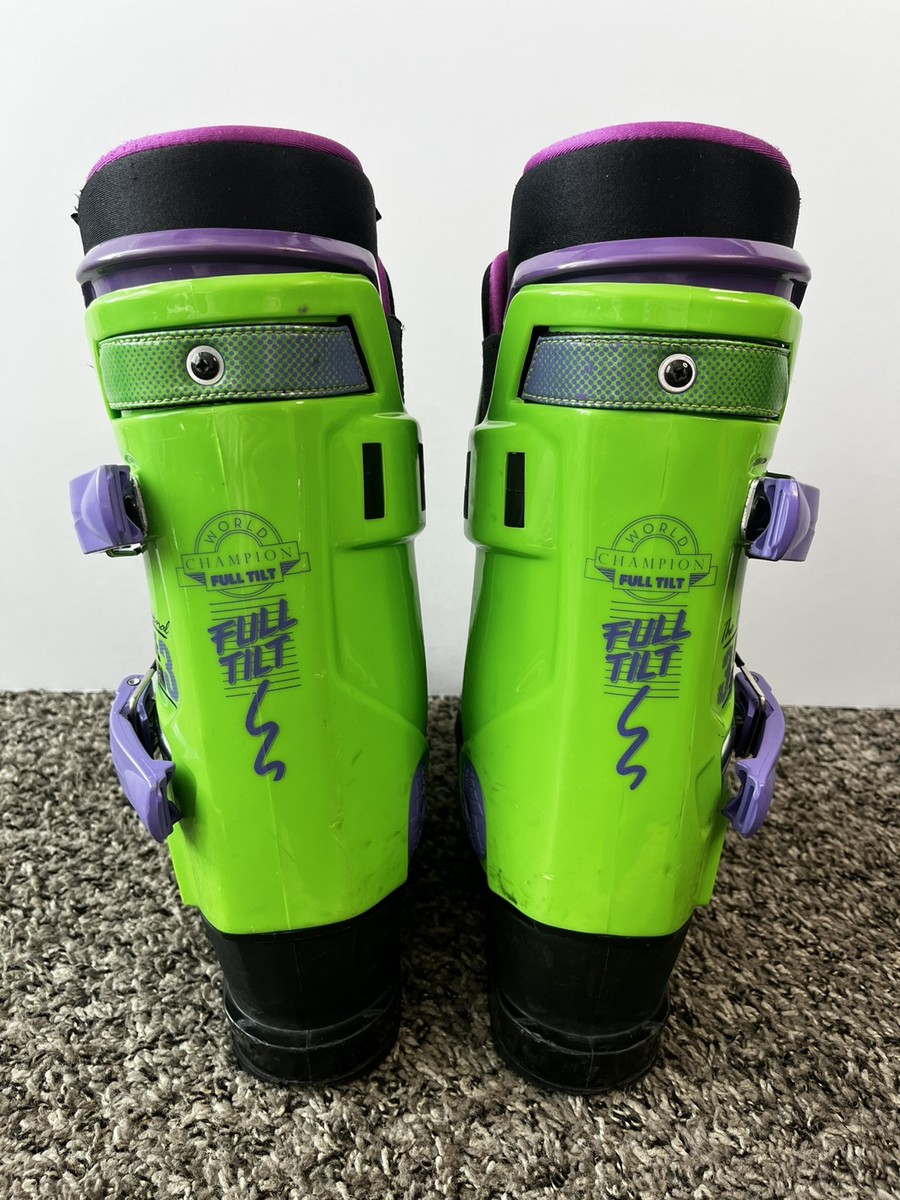 Full Tilt Classic Original Ski Boots, Size 25-25.5 - Purple Green