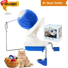 FLKQC Yarn Ball Winder, Hand-Operated Yarn Ball Winder Swift Yarn Winder, Yarn C