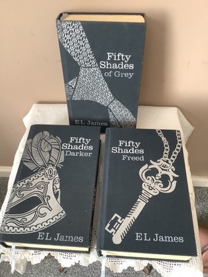 Fifty Shades of Grey Trilogy E L James 3 HB 1st Ed 1st Printing Century 2012 VG