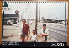 1946 to 2026 Ocean Beach NJ New Jersey 80th Anniversary Calendar And Pennant