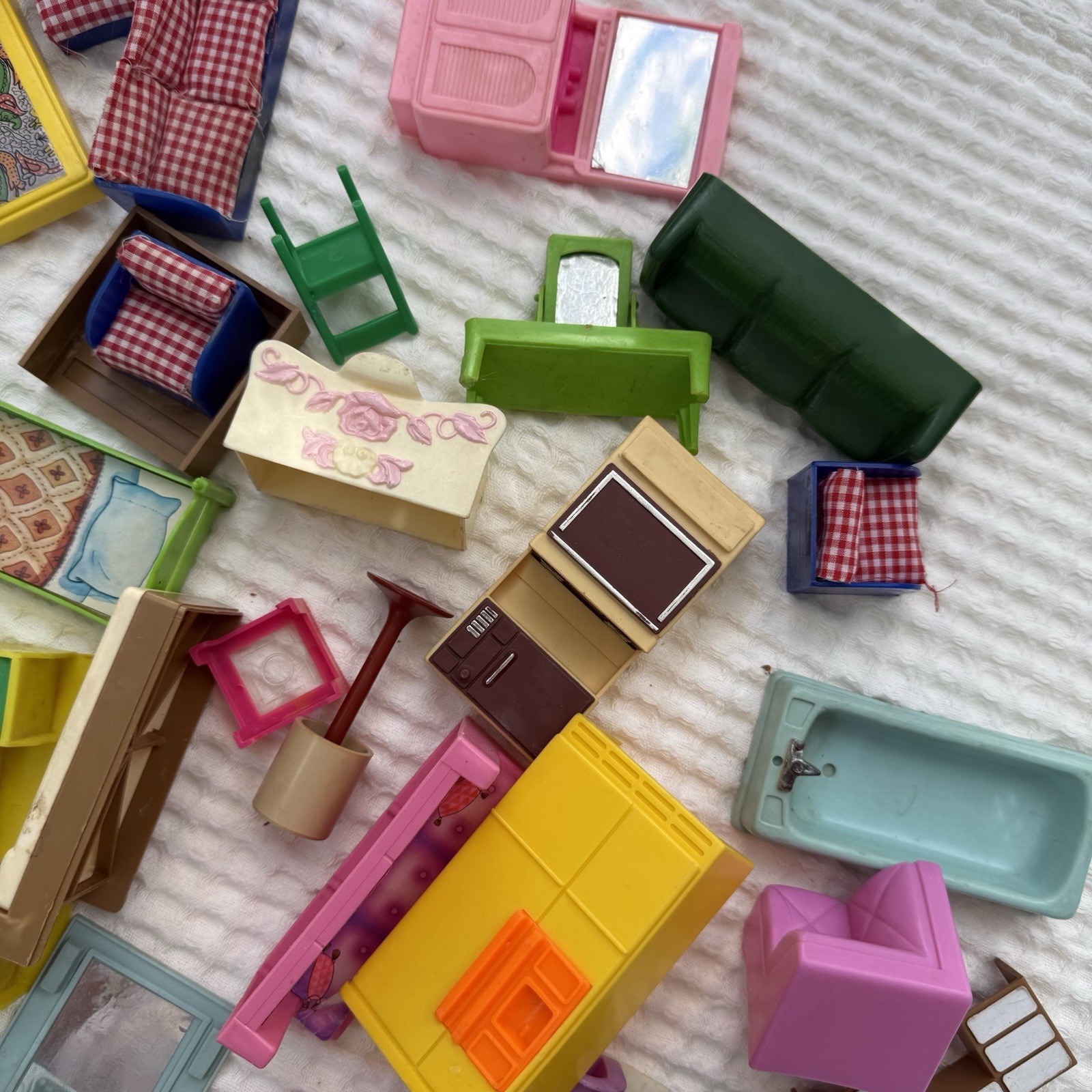 Vintage Mixed Dollhouse Furniture Lot