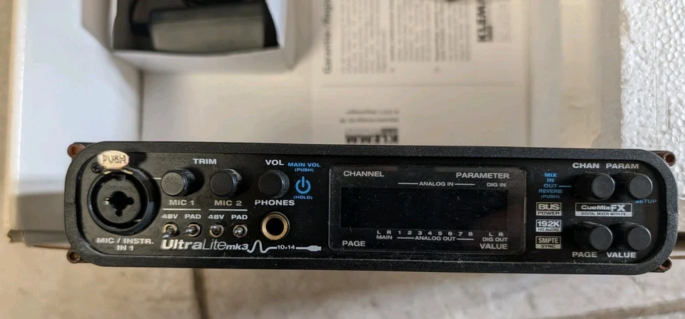 Motu - Ultralite mk3 - UL Hybrid Compact USB Audio interface Dj Equipment  - Bild 4 von 4