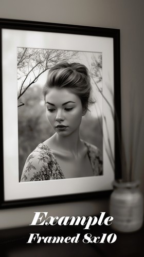 8x10 AI-Generated Model & BMW Fine Art Prints - Limited Edition Signed - 013 - Picture 6 of 8