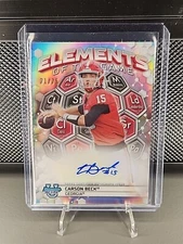 Carson Beck Auto /75 2023 Bowman U Best Elements of the Game Refractor Georgia🔥