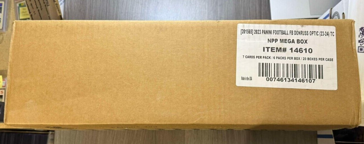 2023 Panini Donruss Optic Football Mega 20-Box Case (Blue Hyper Parallels)