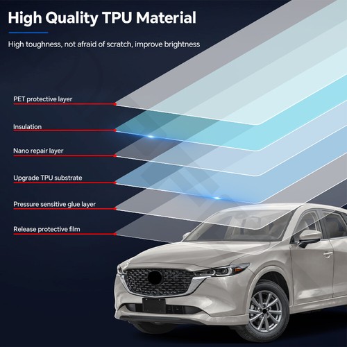 For Mazda CX-5 CX5 2022-2025 Doors Precut Paint Protection Film Clear PPF TPU - Picture 3 of 20