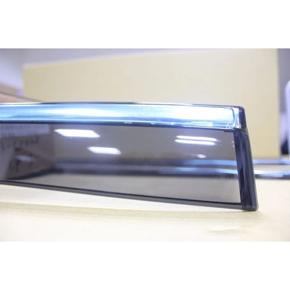 Add-on Window Visor Shade Rain Guard + Chrome Strip FOR Toyota Camry 07-11 Foto 3 de 4