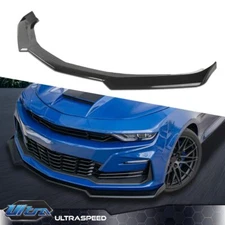 Fit For 16-22 Chevy Camaro 1LE Style Carbon Look Front Bumper Lip Splitter ABS
