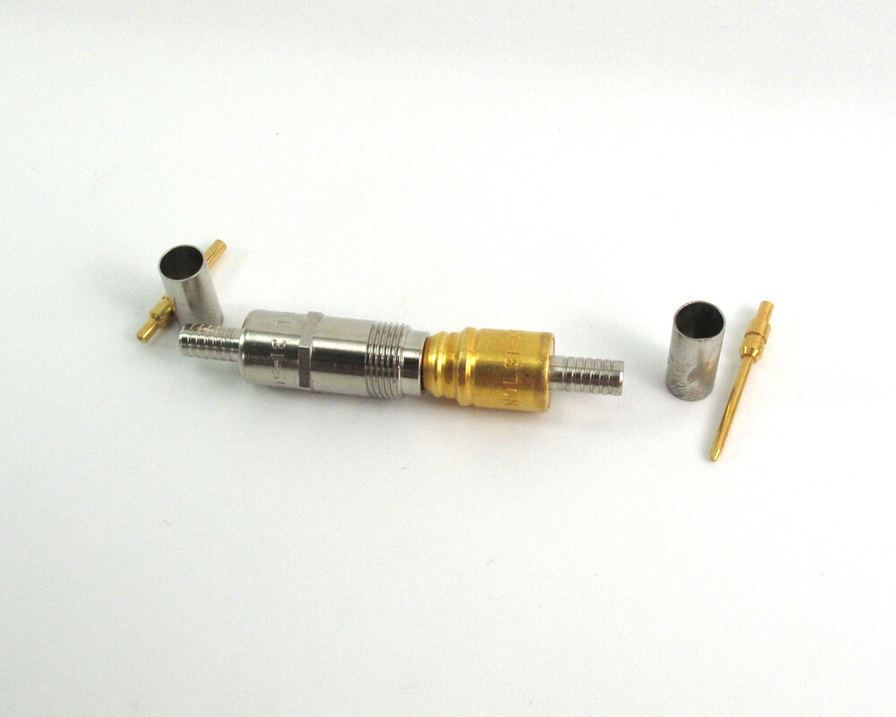 Amphenol 31-5068 & 31-5069 Mated Pair Coax Connector Set Gold Jack Receptacle
