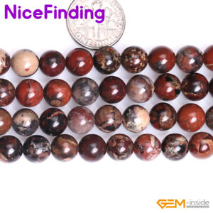 Natural Round Jasper Gemstone Jewelry Making Loose Beads Wholesale Nicefinding 