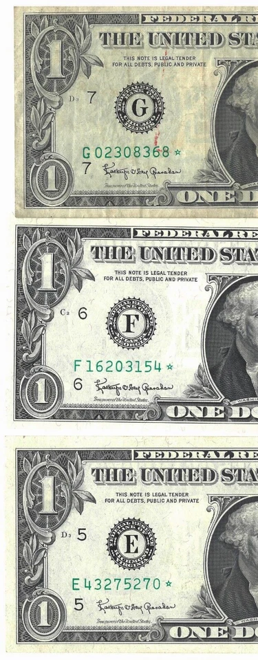 Barr 1963 star note 3 NOTE LOT  '63, 63A And 63B Complete Series - Image 3 of 4