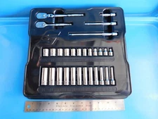 USED,SNAP ON "METRIC" DEEP & SHORT SOCKETS / RATCHETS / EXTENSIONS, EXCELLENT !