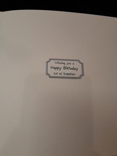 Biglietto di compleanno fatto a mano a tema mercoledì misura 8" x 8" - Foto 4 di 5