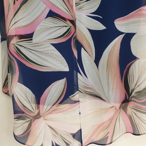 Womens Wallis Floral Dress Pink Blue Floral Floaty Dress Wedding Outfit UK 12 - Picture 17 of 18