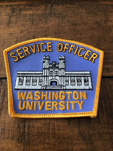 WASHINGTON UNIVERSITY ST LOUIS, MISSOURI SERVICE OFFICER SHOULDER PATCH MO - Picture 2 of 3