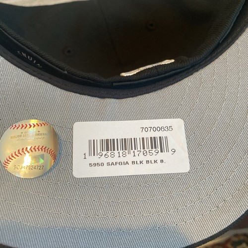 New Era 59FIFTY Original Auténtico Gigantes de San Francisco Negro 8 Sombrero Ajustado - Imagen 3 de 4