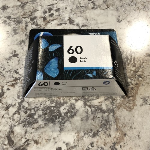 Genuine Original HP Black 60 Ink Cartridge Exp. 09/2018 New In Box - Picture 8 of 8