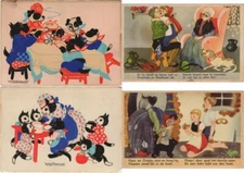 WILLY SCHERMELÉ ARTIST SIGNED TALES 39 Vintage Postcards (L4037)