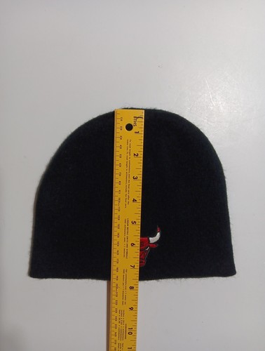 CHICAGO BULLS MILLER GENUINE DRAFT Beanie Stocking Hat Cap Winter Black Knit - Picture 6 of 6