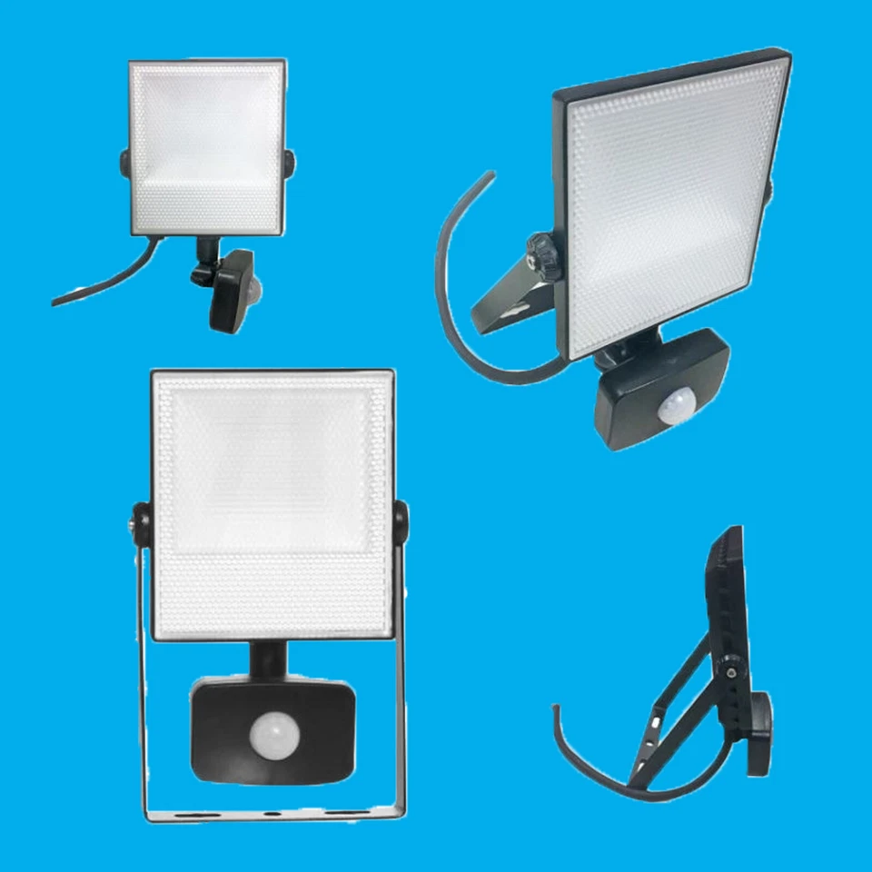 10W LED Outdoor IP44 PIR Sensor Floodlight, 6500k Daylight White 220-240V - Image 2 of 2