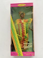 Barbie Dolls of the World Ghanian Barbie 15303 NIB 1996 African Afro Hair Style