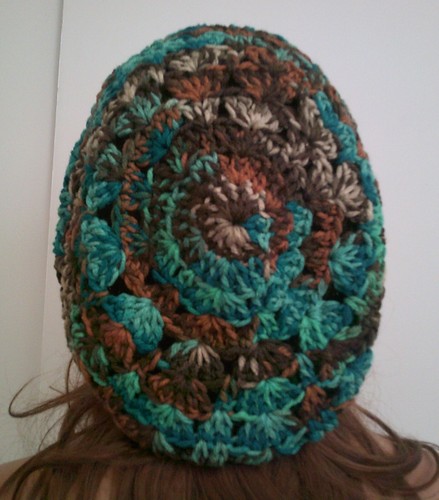 TURQUOISE, BROWN MULTI RASTA BAGGIE BAGGY SLOUCHY BEANIE HAT TAM CAP BOHO SNOOD - Picture 7 of 7