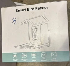 Smart Bird Feeder with Camera Solar Powered, AI Identify Bird Species 2.5k Blue