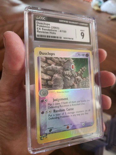 CGC 9 MINT 2003 Pokemon EX Sandstorm Dusclops Reverse Holo Rare 4/100
