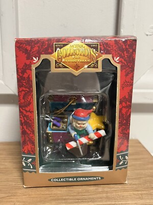 Vintage Matrix Collections For Christmas Elf and Tool Box Ornament 1992 With Box