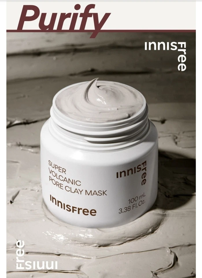Innisfree Super Volcanic Pore Clay Mask 100ml K-Beauty - Image 2 of 3