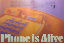 AT&T Bell System Phone Is Alive Telecommunication Computer Vintage Print Ad 1969