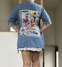 Veste Sur Chemise En Jean Imprimé Dans Le Dos Taille S See More Neuve Oversize