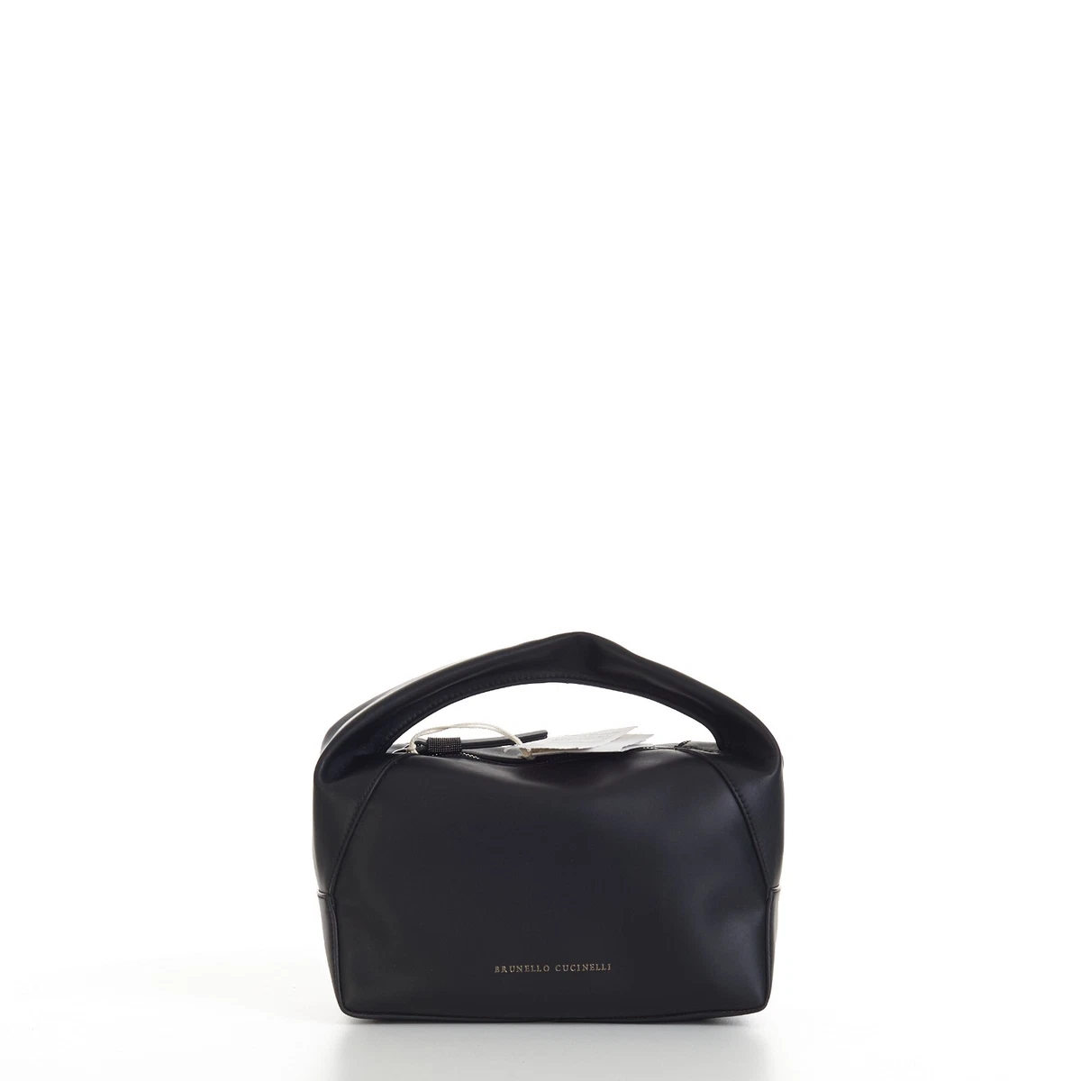 BRUNELLO CUCINELLI 2990$ BC Duo Small Hobo Bag In Black Calfskin