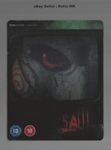 SAW - UK EXCLUSIVE 4K + BLU RAY STEELBOOK - NEW & SEALED