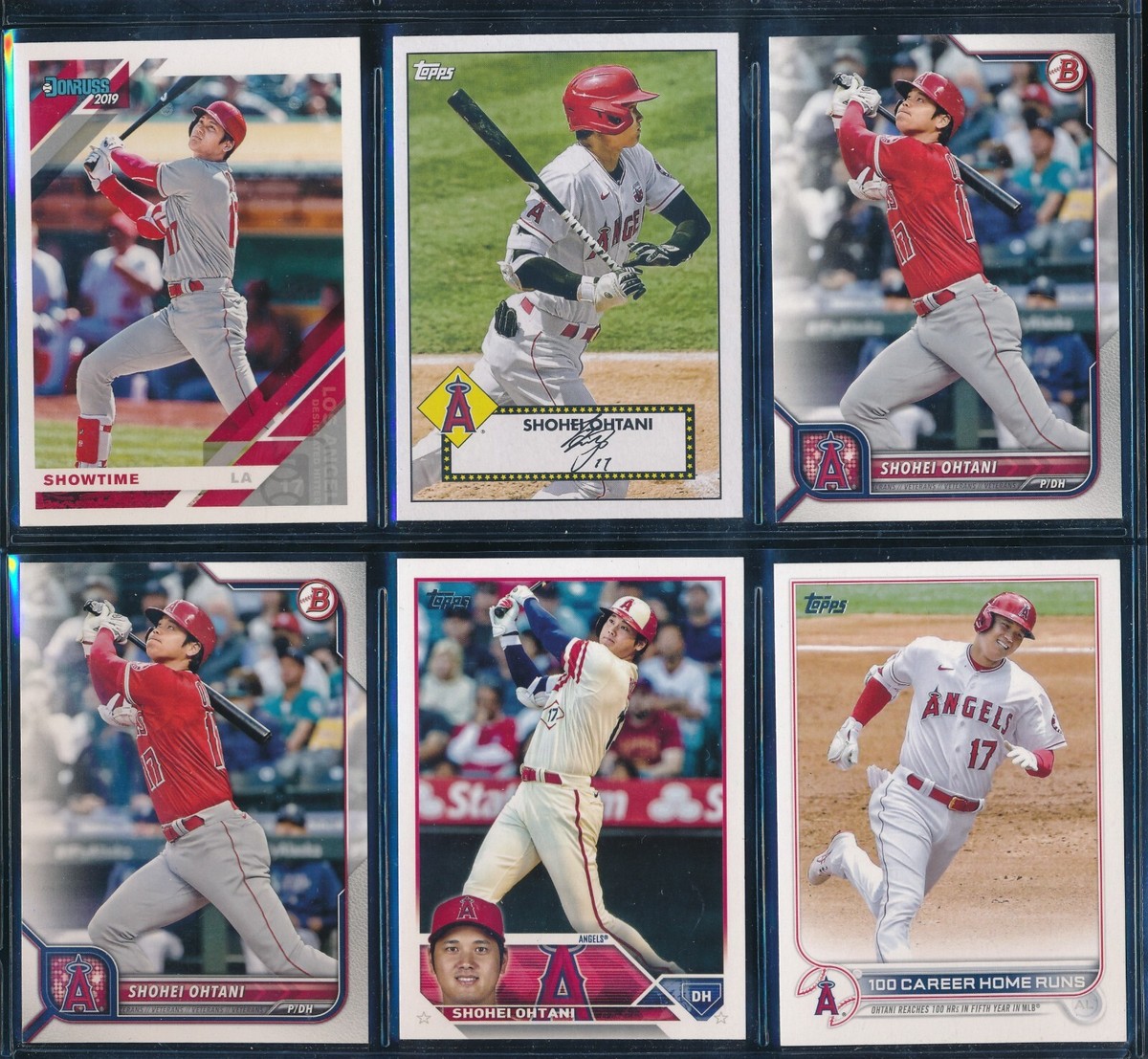 lot (6) Shohei Ohtani 2022 Topps Update #68 US92 2023 #600 2021
