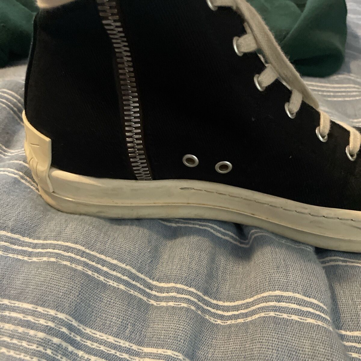 Rick Owens DRKSHDW Ramones High Top Sneakers Black Size 41 Rick Owens DRKSHDW Ramones High Top Sneakers Black Size 41