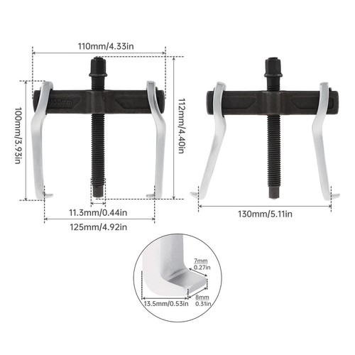 2Jaw Puller Adjustable Bearing Puller Gear Pulley Removal Industrial Auto Repair - 第 2/11 張圖片
