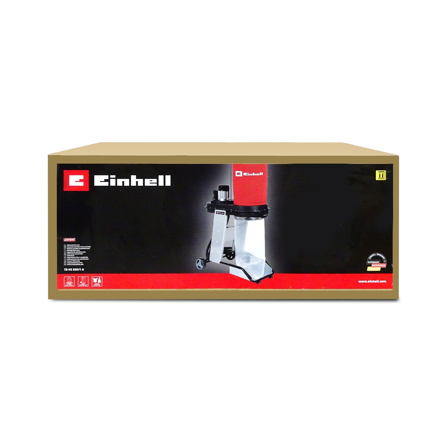 Centrale Aspiration Einhell TE-VE 550/1 A - 550W Sac 65L Prise Asservie